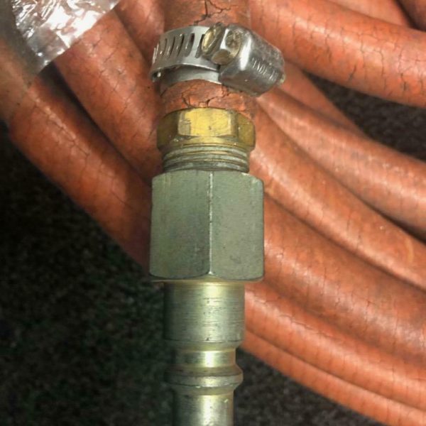 50ft Lightweight Hybrid Polymer 3/8" Air Hose Aircraft Aluminum End