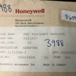Over 10 million line items available today.. - ADAPTER P/N 3173598-3 (HONEYWELL) NE COND # 3988