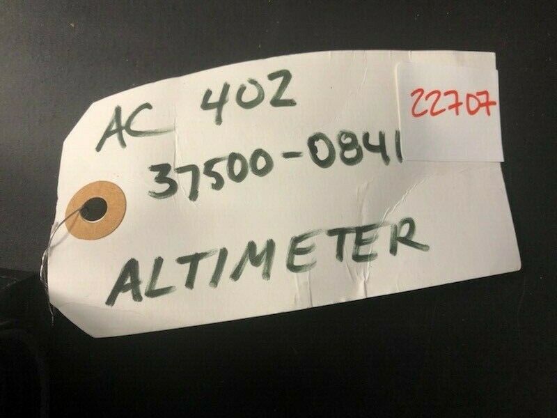 Over 10 million line items available today.. - ALTIMETER AC-402 P/N 37500-0841 REPAIRED 01/13/99 8130-3 # 22707 ALTIMETER AC-402 P/N 37500-0841 REPAIRED 01/13/99 8130-3 # 22707 - Image 8