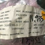 Over 10 million line items available today.. - BODY ASSY P/N 3160239-1 NE COND (HONEYWELL) # 11935