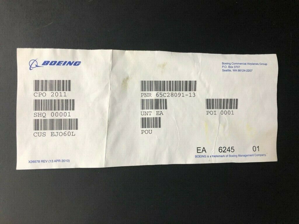 Over 10 million line items available today.. - BOEING SEAL P/N 65C28091-13 NS OEM PK # 11086 BOEING SEAL P/N 65C28091-13 NS OEM PK # 11086 - Image 4