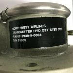 Over 10 million line items available today.... - BOEING TRANSMITTER, P/N EA1065A3675 HYD QTY STBY SYS 8130-3 # 11122/11124 (4)