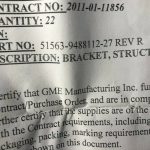 Over 10 million line items available today.. - BRACKET STRUCTURAL P/N 51563-9488112-27 REV R FN COND OEM CERTS # 11083