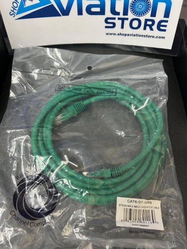 Over 10 million line items available today.. - CAT 6 PATCH CABLE (4PR UTP) CAT-6-07-BRG MALE-MALE 7'1" #27315 (4)