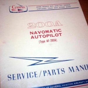 CESSNA 200A NAVOMATIC AUTOPILOT TYPE AF-295B MANUAL