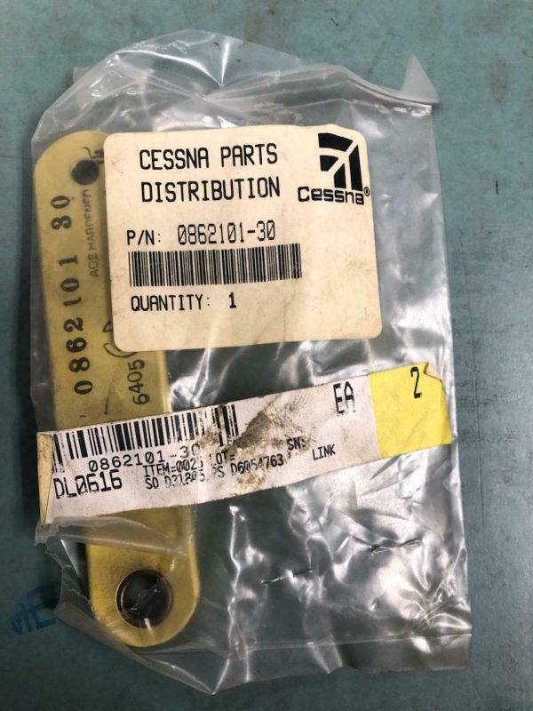 Over 10 million line items available today.. - CESSNA FLAP LINK P/N 0862101-30 NE COND # 6474 (2)