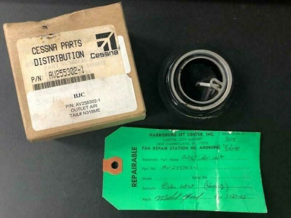 Over 10 million line items available today.. - CESSNA OUTLET AIR P/N AV255302-1 REP TAG # 10947