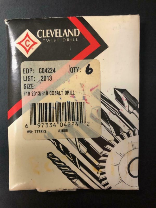 Over 10 million line items available today.. - CLEVELAND DRILL BITS JOBBER-COBALT-DRILL P/N C04224 NS COND (LOT OF 6) #12723