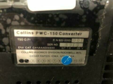 Over 10 million line items available today.. - COLLINS PWC-150 CONVERTER P/N 622-2093-001 NS COND # 11970 COLLINS PWC-150 CONVERTER P/N 622-2093-001 NS COND # 11970 - Image 3