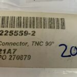 CONNECTOR TNC 90 DEGREES P/N 225559-2 NS COND # 2069 (2) - Image 3