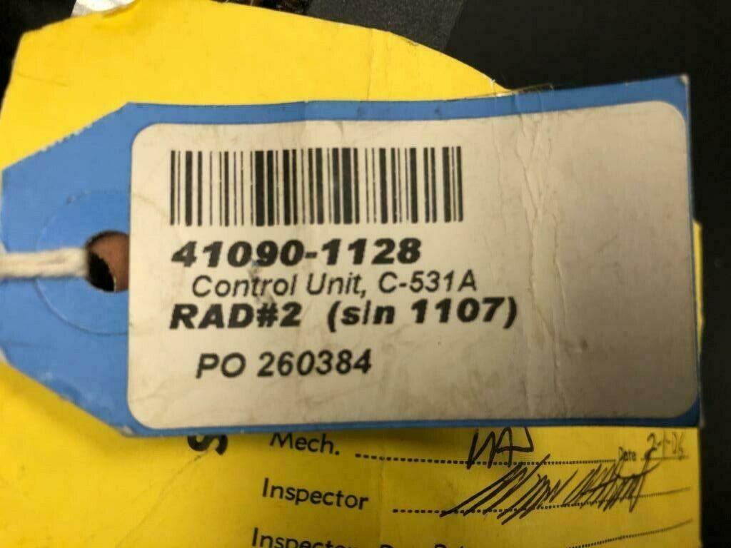 Over 10 million line items available today.. - CONTROL UNIT C-531A P/N 41090-1128 COMES WITH FAA SV TAG # 12555 CONTROL UNIT C-531A P/N 41090-1128 COMES WITH FAA SV TAG # 12555 - Image 4
