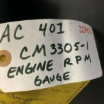 Over 10 million line items available today.. - ENGINE RPM GAUGE MODEL AC 401 P/N CM3305-1 SV TAG # 22703/27204