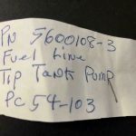 Over 10 million line items available today.. - FUEL LINE (TIP TANK PUMP) P/N 5600108-39 # 27242