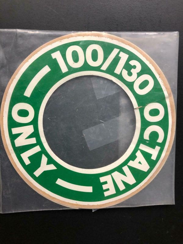 Over 10 million line items available today.. - FUEL PLACARD P/N 1999A NS COND # 13287-1 (2)