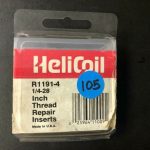 Over 10 million line items available today.. - HELICOIL R1191-4 1/4-28 " THREAD REPAIR INSERTS (BOX 8 UNITS) NS COND # 12719