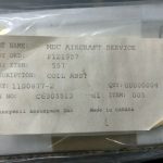 Over 10 million line items available today.. - HONEYWELL COIL ASSY P/N 1100877-2 NE COND # 11420 (4)