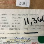 Over 10 million line items available today.. - HONEYWELL O RING P/N MS9021-128 NS COND # 11366 (41)