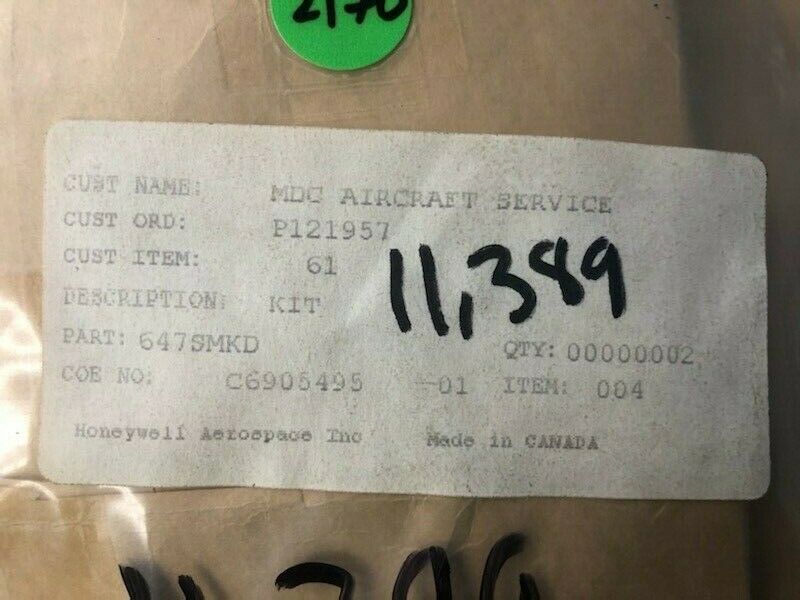 Over 10 million line items available today.. - HONEYWELL OVERHAUL KIT P/N 647SMKD NE COND # 11389 (2) HONEYWELL OVERHAUL KIT P/N 647SMKD NE COND # 11389 (2) - Image 8