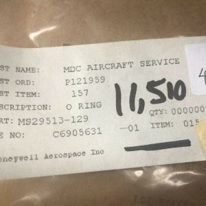 - Shop HONEYWELL PACKING O-RING P/N MS29513-129 NS COND # 11510 (97)