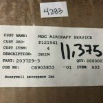 Over 10 million line items available today.. - HONEYWELL SHIM P/N 203729-3 NS COND # 11375 (10)