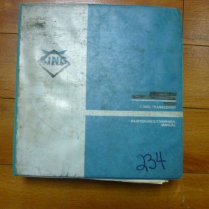 KING COMM TRANSCEIVER MAINTENANCE MANUAL KX170A COM100