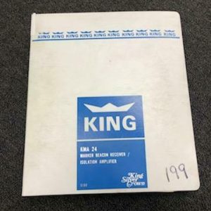 KING KMA 24 MARKER BEACON RECEIVER ISOLATION AMPLIFER MANUAL #199