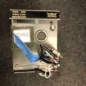 KING KNR-600 VOR/LOC NAV RECEIVER W/PLUG P/N  066-1010-00 8130-3 # 12452