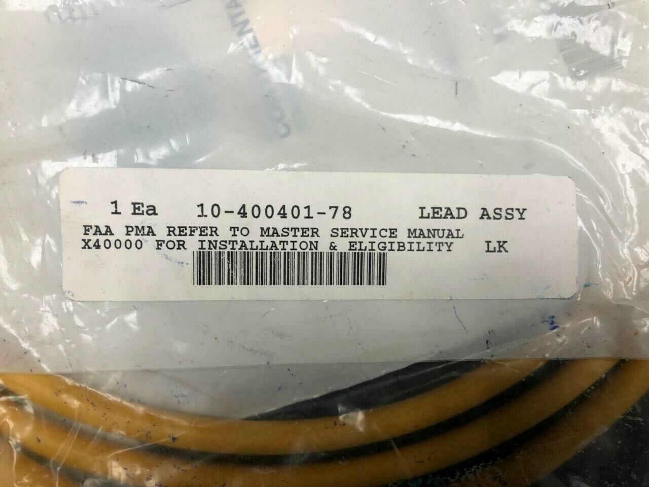 Over 10 million line items available today.. - LEAD ASSY P/N 10-400401-78 NE COND # 26893 (12) LEAD ASSY P/N 10-400401-78 NE COND # 26893 (12) - Image 4