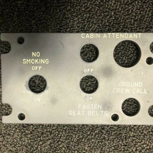 LIGHT PLATE P/N 10-61467-1140 8130-3 AIRLINE TRACE # 12366