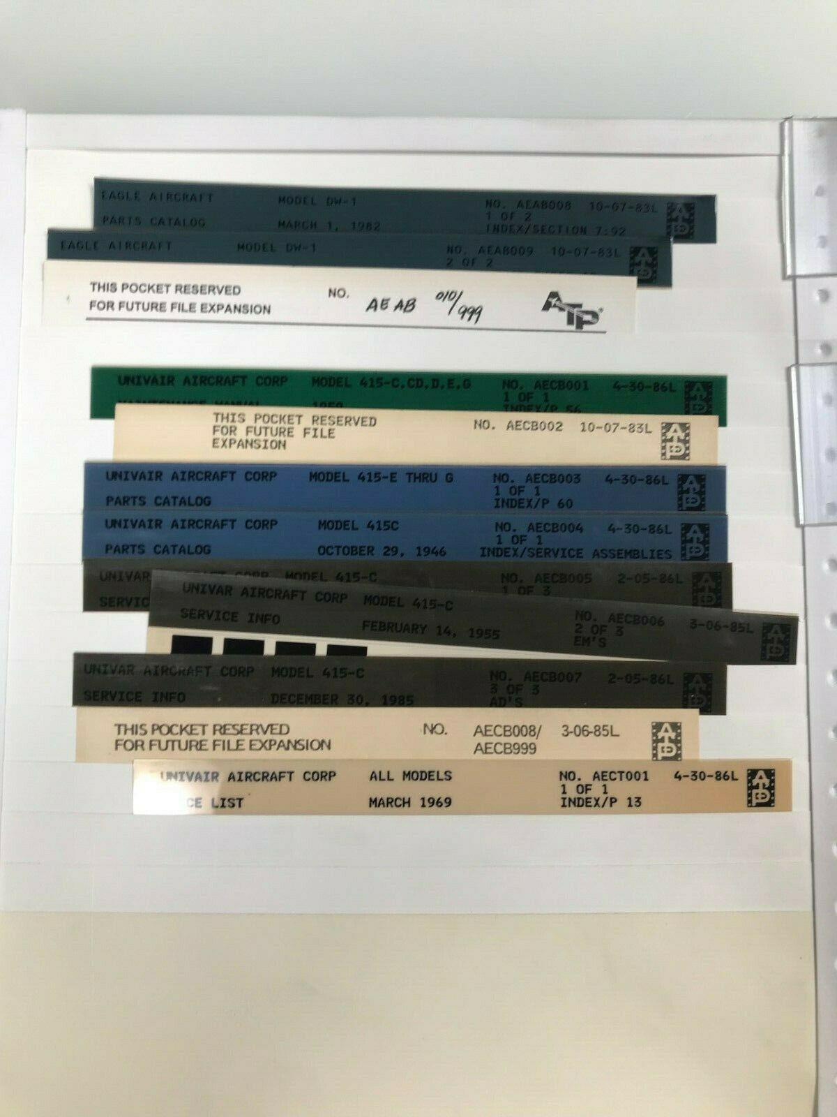 Over 10 million line items available today.. - MANUAL - CESSNA 441 EAGLE AIRCRAFT UNIVAR, FAIRCHILD, GULFSTREAM INV# 90 MANUAL - CESSNA 441 EAGLE AIRCRAFT UNIVAR, FAIRCHILD, GULFSTREAM INV# 90 - Image 11