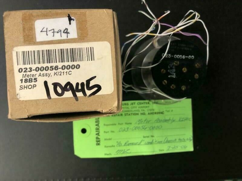 Over 10 million line items available today.. - METER ASSY P/N 023-00056-0000 AR COND -SVR TAG # 10945 METER ASSY P/N 023-00056-0000 AR COND -SVR TAG # 10945 - Image 7