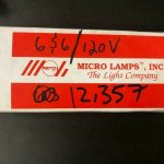 Over 10 million line items available today.. - MICRO LAMPS P/N 6S6/120V (BOX OF 10 PK) # 12357