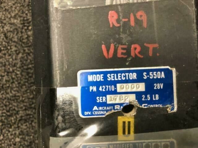Over 10 million line items available today.. - MODE SELECTOR S-550A P/N 42710-0000 S/N 1782 REP TAG 8130-3 # 12152 MODE SELECTOR S-550A P/N 42710-0000 S/N 1782 REP TAG 8130-3 # 12152 - Image 4