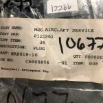 Over 10 million line items available today.. - MOISTURE DUST PROTECTIVE PLUG CAP P/N NAS818-16 (HONEYWELL) NS COND # 10677