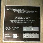 Over 10 million line items available today.. - MSI AVIONICS INTEGRATED NAV SOURCE (SELECTOR & DISPLAY UNIT) 97-1034A #12314