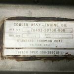 Over 10 million line items available today.. - OIL COOLER ASSY P/N 100-389015-1 REP TAG # 11944