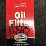 Over 10 million line items available today.. - OIL FILTER P/N CH48111-1 NE COND # 11545 (2)