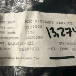 Over 10 million line items available today.. - PACKING (HONEYWELL) P/N NAS1611-022 NS COND # 13274 (28)
