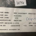 Over 10 million line items available today.. - PACKING P/N M83248-1-254 (HONEYWELL) NS COND # 11339 ( 25 )