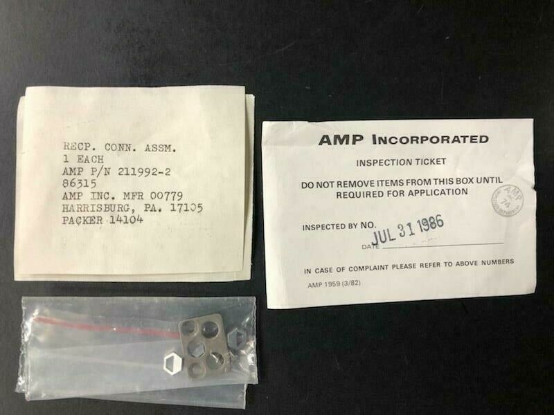 Over 10 million line items available today.. - RECP. CONN ASSEM P/N 211992-2 NE COND # 10673 RECP. CONN ASSEM P/N 211992-2 NE COND # 10673 - Image 4