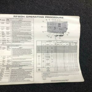 RF80H OPERATING PROCEDURE LABEL STICKERS (HONEYWELL)  P/N 116936-001 #11756 (7)