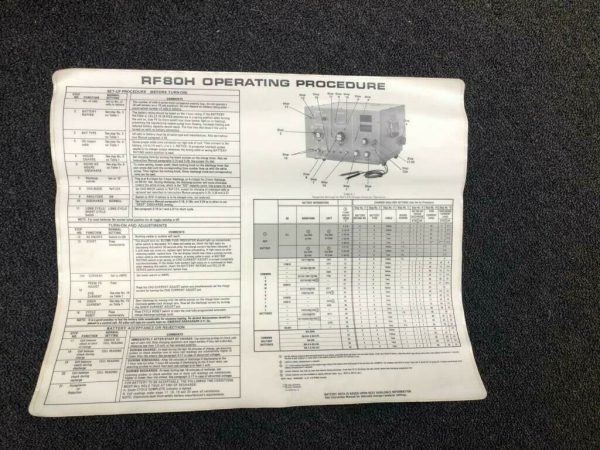 Over 10 million line items available today.. - RF80H OPERATING PROCEDURE LABEL STICKERS (HONEYWELL) P/N 116936-001 #11756 (7)