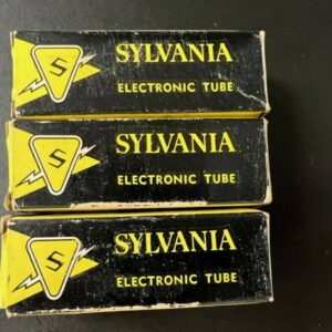 SYLVANIA ELECTRONIC TUBE P/N 6CB6A (LOT OF 3 ) #13034-13101