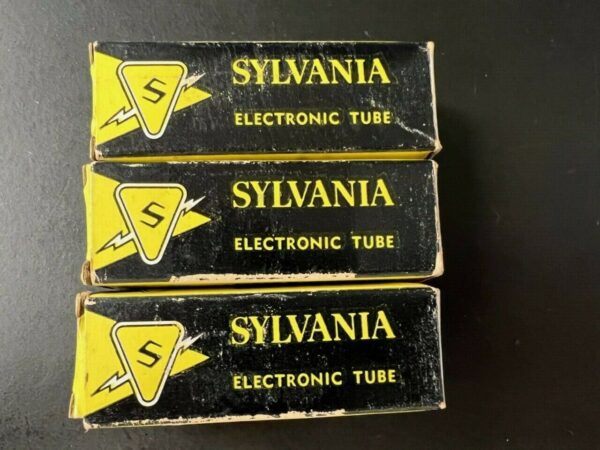 SYLVANIA ELECTRONIC TUBE P/N 6CB6A (LOT OF 3 ) #13034-13101