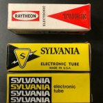 SYLVANIA & RAYTHEON ELECTRONIC TUBE P/N 12BE6 (LOT OF 3 UNITS) NS COND # 12959 - Image 2