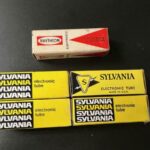 SYLVANIA & RAYTHEON ELECTRONIC TUBE P/N 6AN5 (LOT OF 5 UNITS)  NS COND #12929 - Image 2