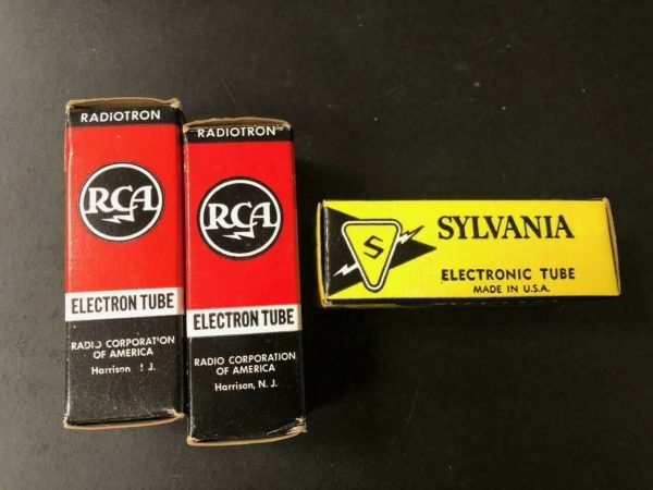 SYLVANIA & RCA ELECTRON TUBE P/N 5763 ( LOT OF 3 UNITS) NS COND # 12956