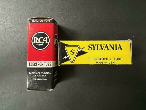 SYLVANIA & RCA ELECTRONIC TUBE  P/N 12BH7A (LOT OF 2 UNITS)  NS COND # 12958