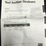 Over 10 million line items available today.. - TEEL LINE STRAINER 3/4" P/N 4UN38 NE COND # 11661