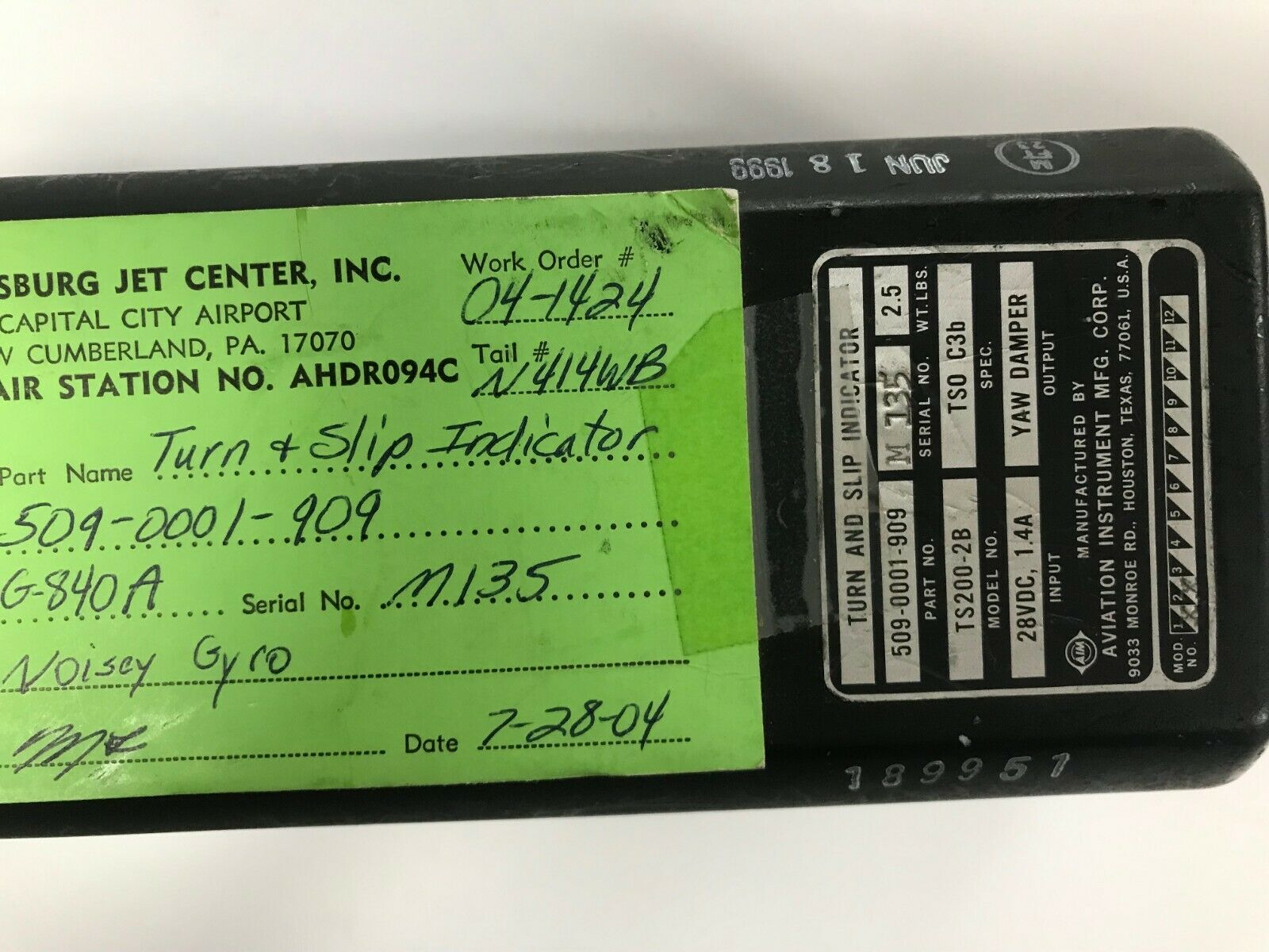 Over 10 million line items available today.. - TURN AND SLIP INDICATOR PN 509-0001-909 INV# 12164 TURN AND SLIP INDICATOR PN 509-0001-909 INV# 12164 - Image 3